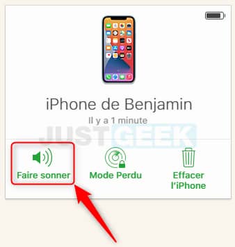Ring your iPhone remotely