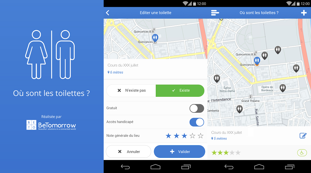Where are the toilets ?  Android and iOS application