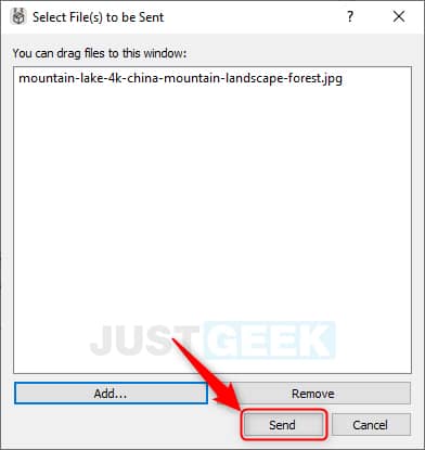 Send files from your computer to your smartphone (Android or iPhone)
