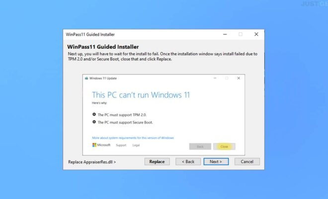 WinPass11: install Windows 11 without TPM 2.0 and Secure Boot