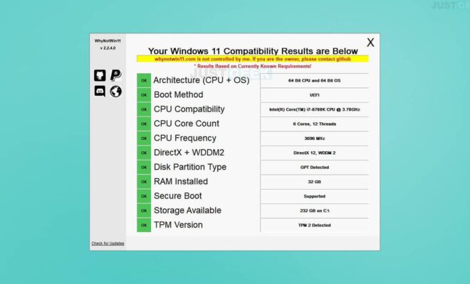 WhyNotWin11: identify why your PC is not compatible with Windows 11