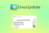 EnvyUpdate notifies you when an NVIDIA driver update is available