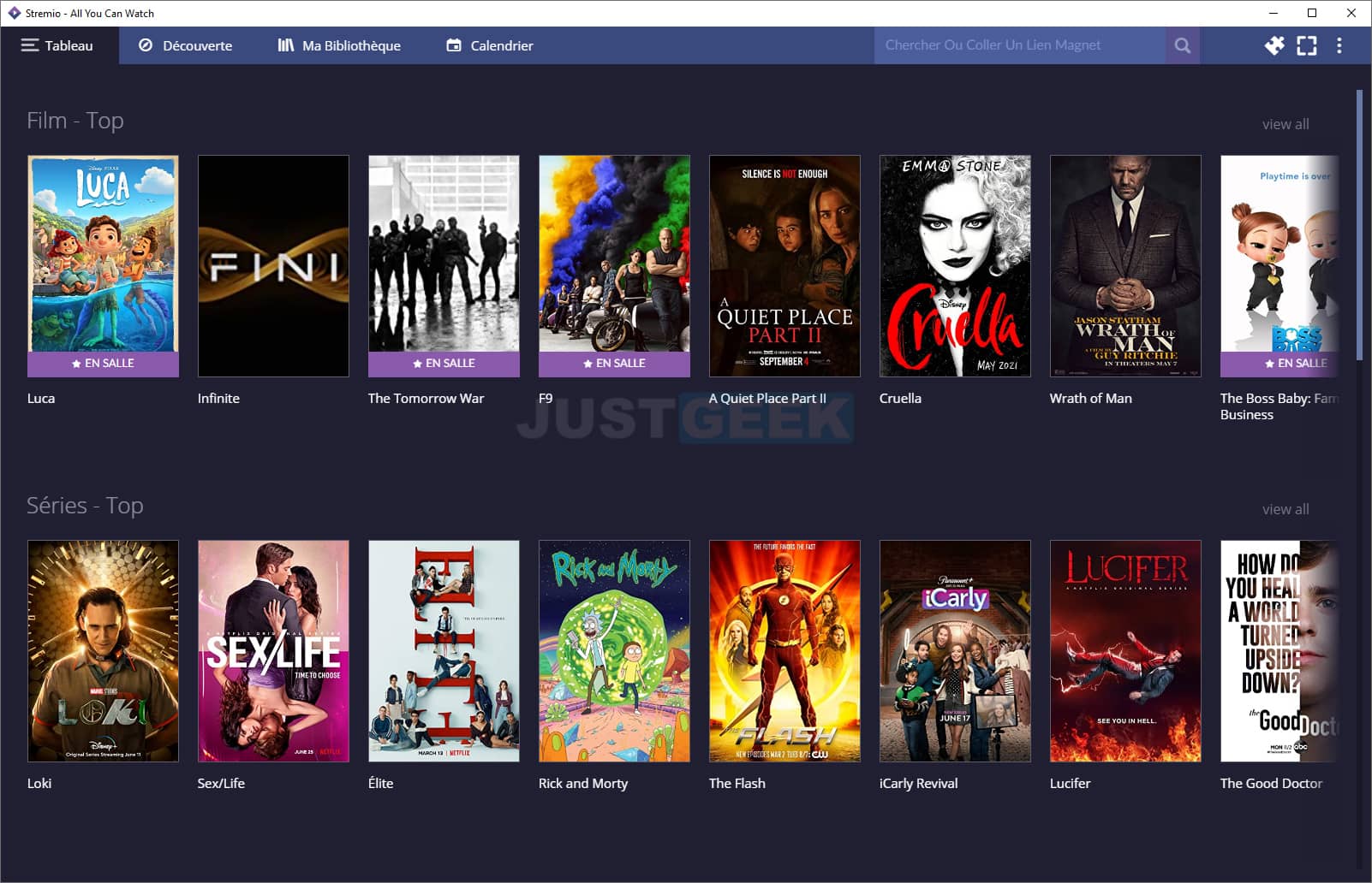 Stremio: watch a movie or series in free streaming