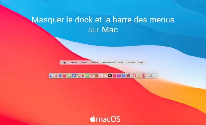 Masquer le dock et la barre des menus sous macOS